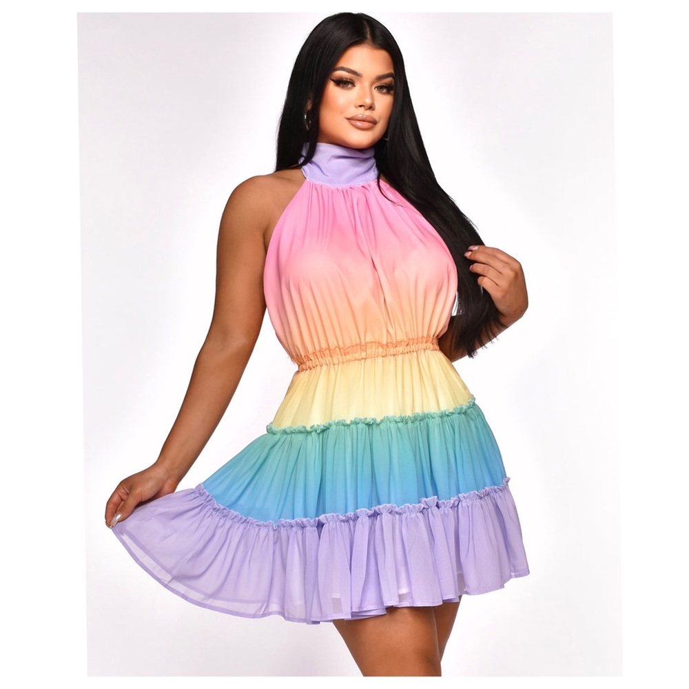 RAINBOW ROCKING DRESS - Picture 2 of 3